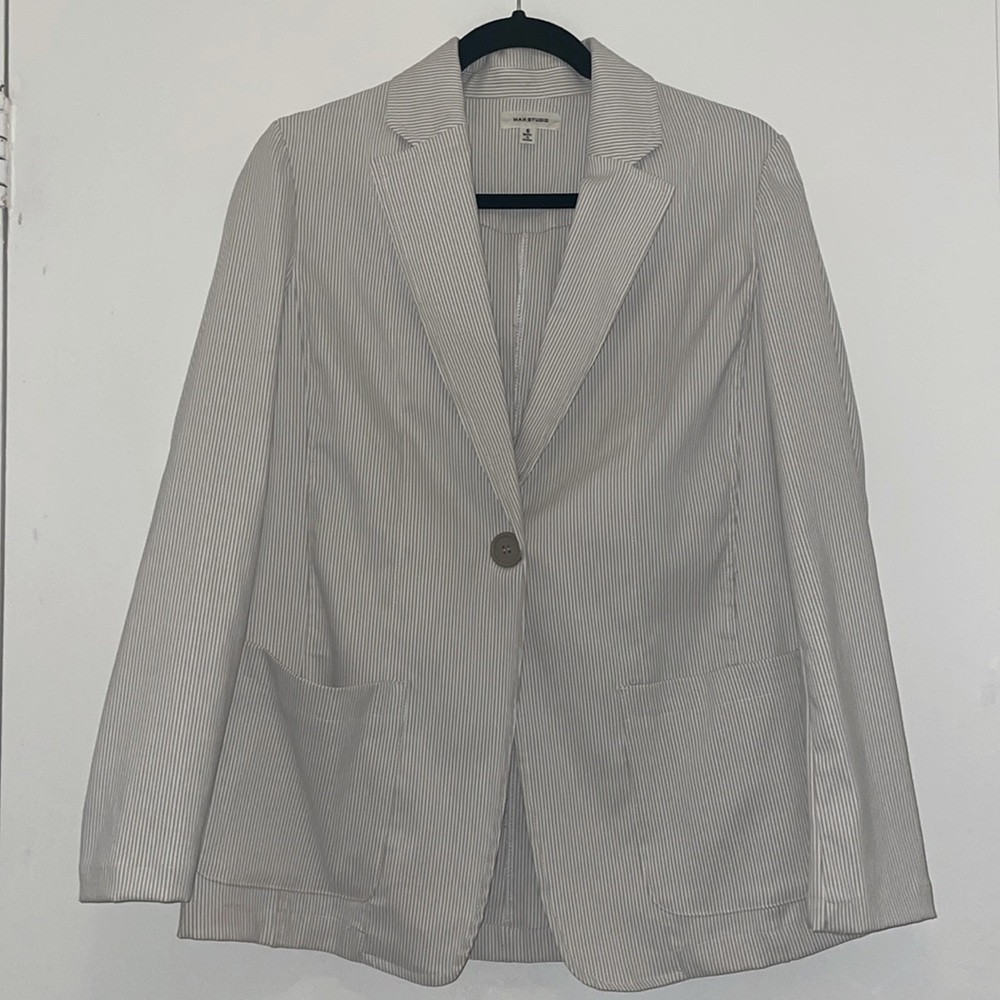 Striped Blazer- Max Studio